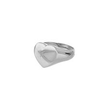 ANELLO CUORE SIGILLO IN ARGENTO 925°/°°