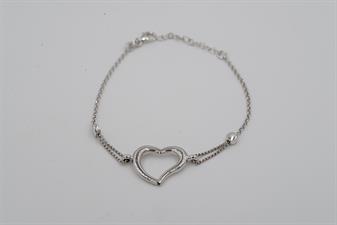 BRACCIALE CUORE IN ARGENTO 925°/°°