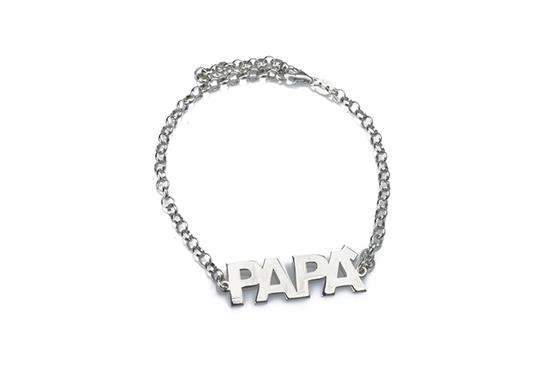 BRACCIALE PAPA' IN ARGENTO 925°/°°