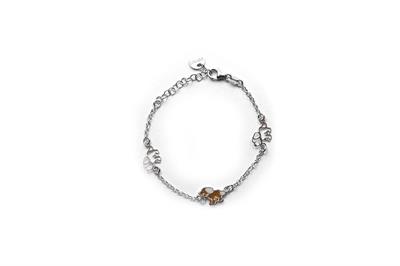 BRACCIALE BIMBO CAGNOLINO IN ARGENTO 925°/°° SMALTO