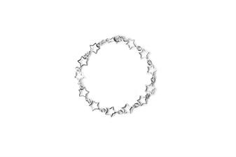 BRACCIALE MULTI STELLE TRAFORATE IN ARGENTO 925°/°°