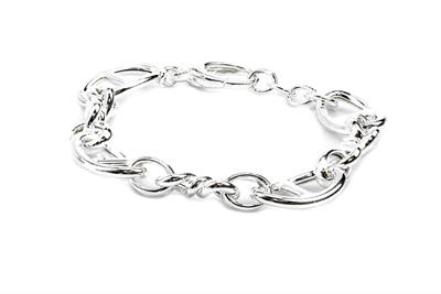 BRACCIALE MAGLIA MARINA IN ARGENTO 925°/°°