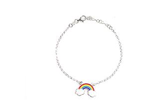 BRACCIALE ARCOBALENO SMALTATO IN ARGENTO 925°/°°