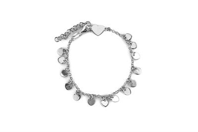 BRACCIALE MULTI CUORI MINI IN ARGENTO 925°/°°