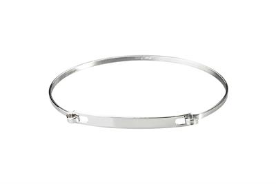 BRACCIALE MANETTA CON TARGHETTA IN ARGENTO 925°/°°