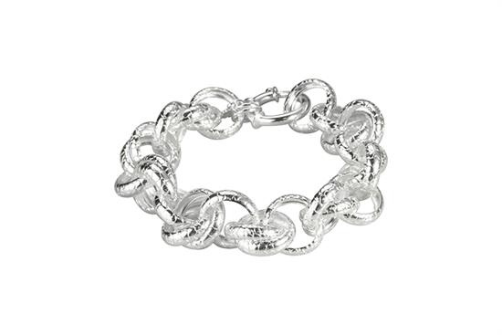 BRACCIALE ROLLO PITONATA IN ARGENTO 925°/°°