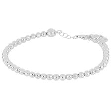 BRACCIALE MANETTA SFERE 4MM IN ARGENTO 925°/°°