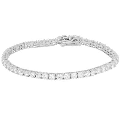 BRACCIALE TENNIS BIANCO 3MM IN ARGENTO 925°/°° E ZIRCONI