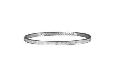 BRACCIALE MANETTA RIGIDA ZIRCONATA IN ARGENTO 925°/°°