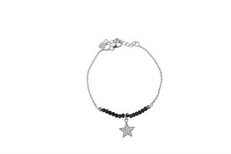 BRACCIALE ONICE SFACCETTATO STELLINA ZIRCONATA IN ARGENTO 925°/°°