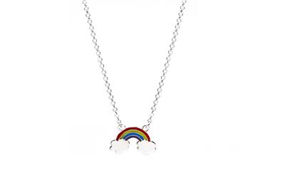 COLLANA ARCOBALENO SMALTATO IN ARGENTO 925°/°°