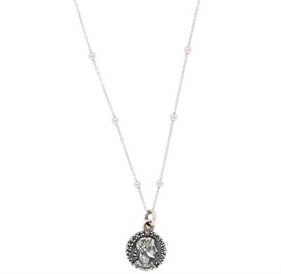 COLLANA MONETA PICCOLO IN ARGENTO 925°/°°