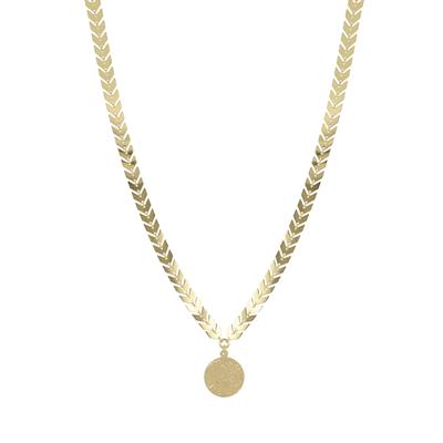 COLLANA MULTI FRECCE CON MONETA PENDENTE IN ARGENTO 925°/°°