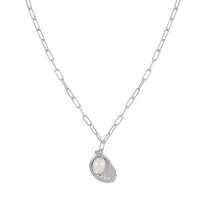 COLLANA CONCHIGLIA PERLA COLTIVATA IN ARGENTO 925°/°°