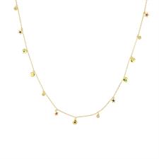 COLLANA LUNGA GOLD STEL/CUO/TONDO PENDENTI ARGENTO 925°/°°ZK