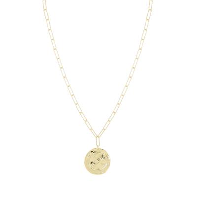 COLLANA MONETA CON STELLE BIG IN ARGENTO 925°/°°