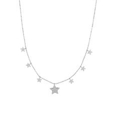 COLLANA MULTI STELLINE PENDENTI IN ARGENTO 925°/°°