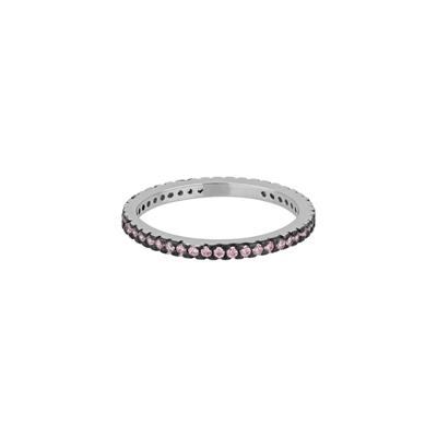 ANELLO VERETTA 1 FILO ZIRCONI PINK IN ARGENTO 925°/°°