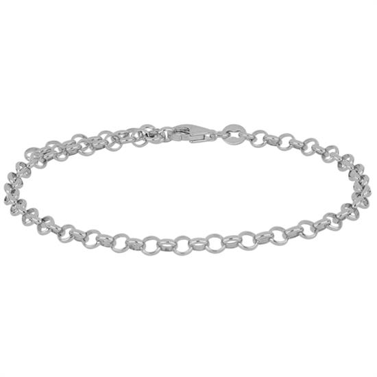 BRACCIALE ROLLO'LISCIA MEDIA 0.4 IN ARGENTO 925°/°°