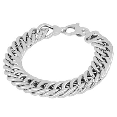 BRACCIALE GROUMETTA MORBIDA IN ARGENTO 925°/°°