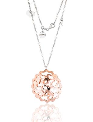 COLLANA CUORI TRAFORATI LUNGA IN ARGENTO 925°/°°