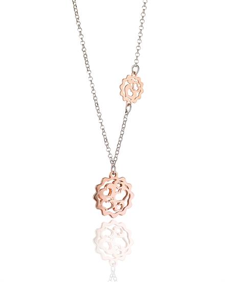 COLLANA CUORI TRAFORATI IN ARGENTO 925°/°°