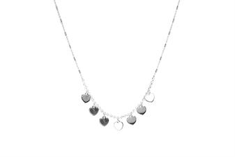 COLLANA MULTI CUORI MICRO IN ARGENTO 925°/°°