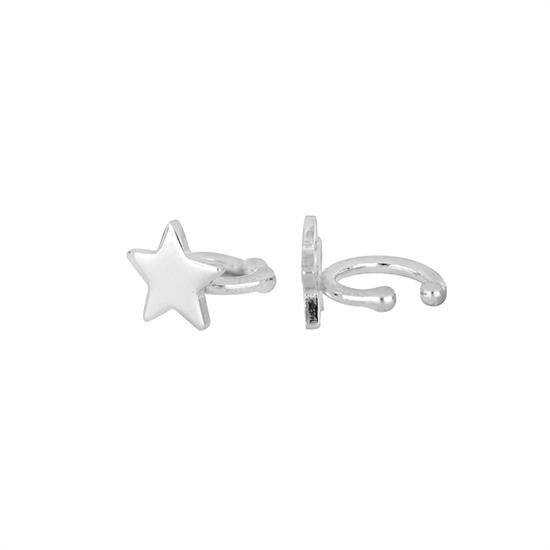 ORECCHINO EARCUFF STELLA PASSANTE IN ARGENTO 925°/°°