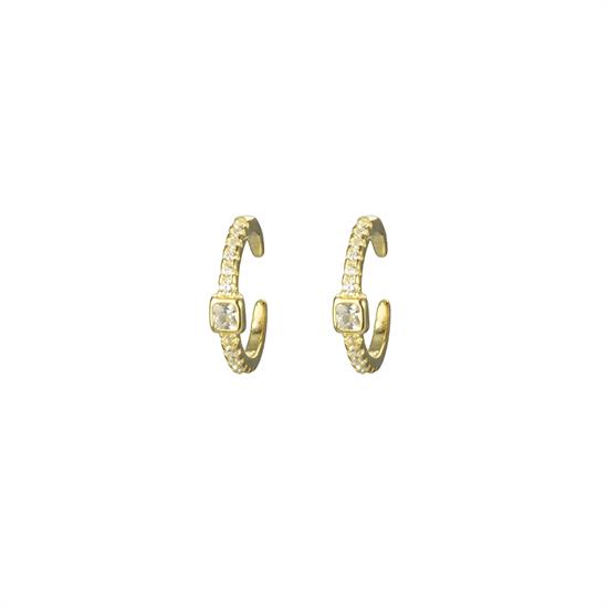 ORECCHINO EAR CUFF 1GIRO DORATO IN ARGENTO 925°/°° ZK