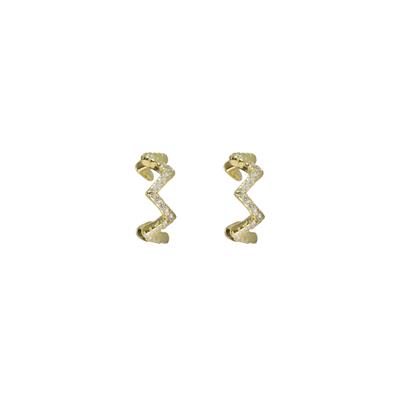 ORECCHINO EAR CUFF ZIGZAG DORATO IN ARGENTO 925°/°° ZK