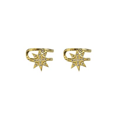 ORECCHINO EAR CUFF STAR DORATO IN ARGENTO 925°/°° ZK