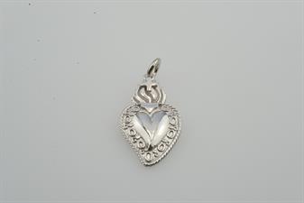 PENDENTE CUORE SACRO IN ARGENTO 925°/°°