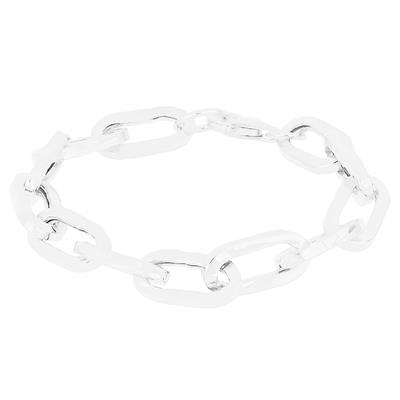 BRACCIALE GROUMETTA MARTELLATA IN ARGENTO 925°/°°