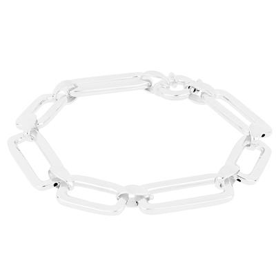 BRACCIALE MAGLIE RETTANGOLARI IN ARGENTO 925°/°°