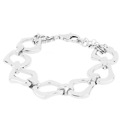 BRACCIALE MAGLIA SASSO LAVORATO IN ARGENTO 925°/°°