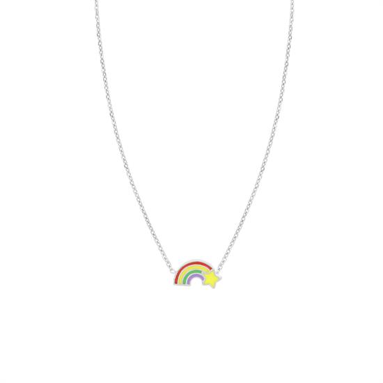 COLLANA ARCOBALENO PICCOLO IN ARGENTO 925°/°° SMALTO