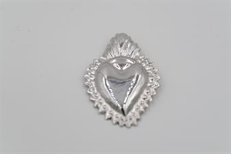 PENDENTE CUORE SACRO GRANDE IN ARGENTO 925°/°°