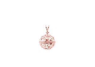 PENDENTE IN ARGENTO 925°/°° E ZIRCONI ROSE'