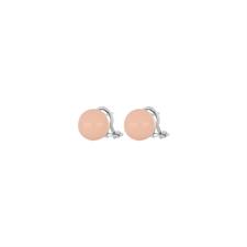 ORECCHINO CLIPS SHELL PINK ROTONDE IN ARGENTO 925°/°°