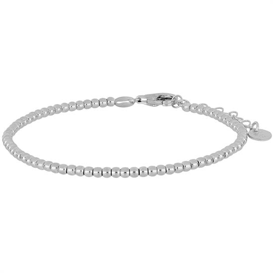 BRACCIALE PALLINO RODIO IN ARGENTO 925°/°°