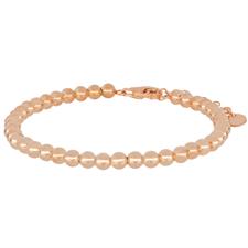 BRACCIALE PALLINO ROSE' IN ARGENTO 925°/°°