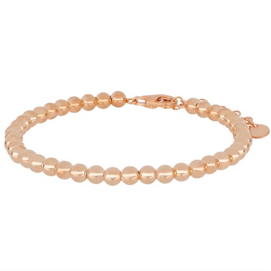 BRACCIALE PALLINO ROSE' IN ARGENTO 925°/°°