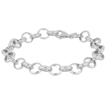 BRACCIALE ROLLO TONDA GRANDE IN ARGENTO 925°/°°