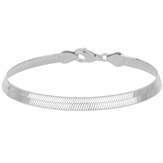 BRACCIALE MAGLIA SNAKE 4,5MM IN ARGENTO 925°/°°