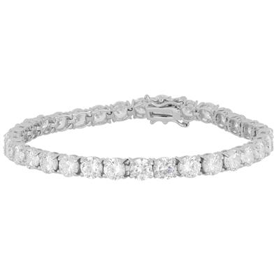 BRACCIALE TENNIS BIANCO 5MM IN ARGENTO 925°/°°