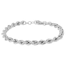 BRACCIALE FUNETTA 5 MM IN ARGENTO 925°/°°