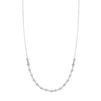 COLLANA MICRO STELLE DIAMANTATE IN ARGENTO 925°/°°