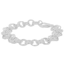 BRACCIALE MULTI TONDI INTRECCIATI IN ARGENTO 925°/°°