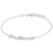 BRACCIALE MOM CON ZIRCONI IN ARGENTO 925°/°°