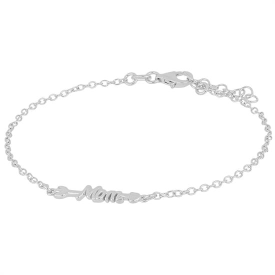 BRACCIALE FRECCIA SCRITTA MOM IN ARGENTO 925°/°°